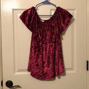 Very cute velvet top!!